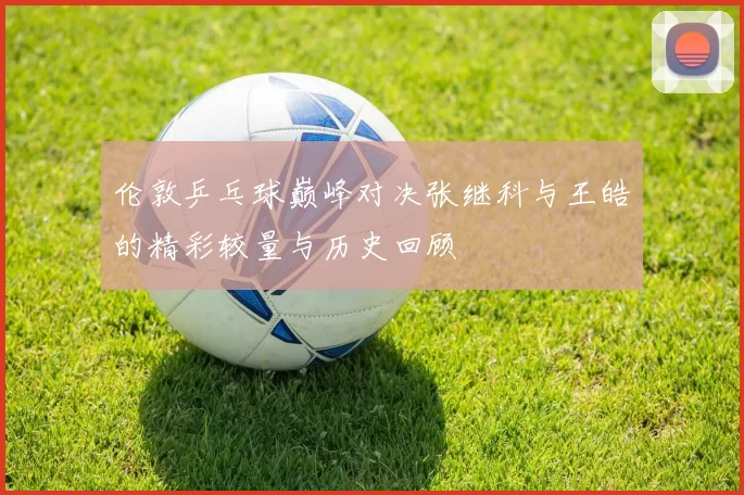 伦敦乒乓球巅峰对决张继科与王皓的精彩较量与历史回顾